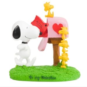 💚🔹️Peanuts 🔹️Snoopy and Woodstock Valentine Day Figurine